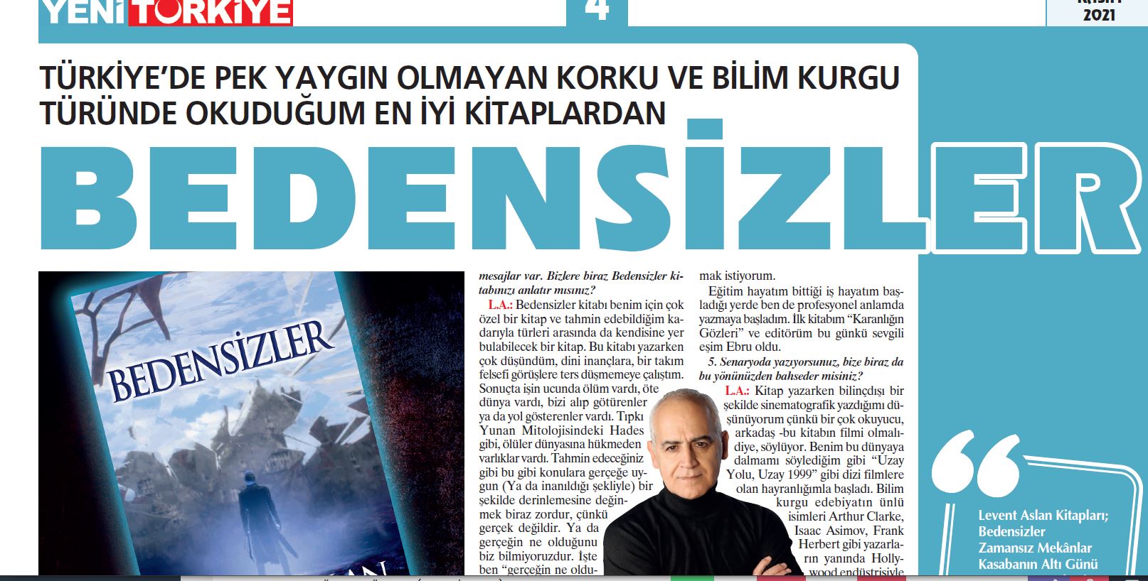 YENİ TÜRKİYE GAZETESİ RÖPORTAJ