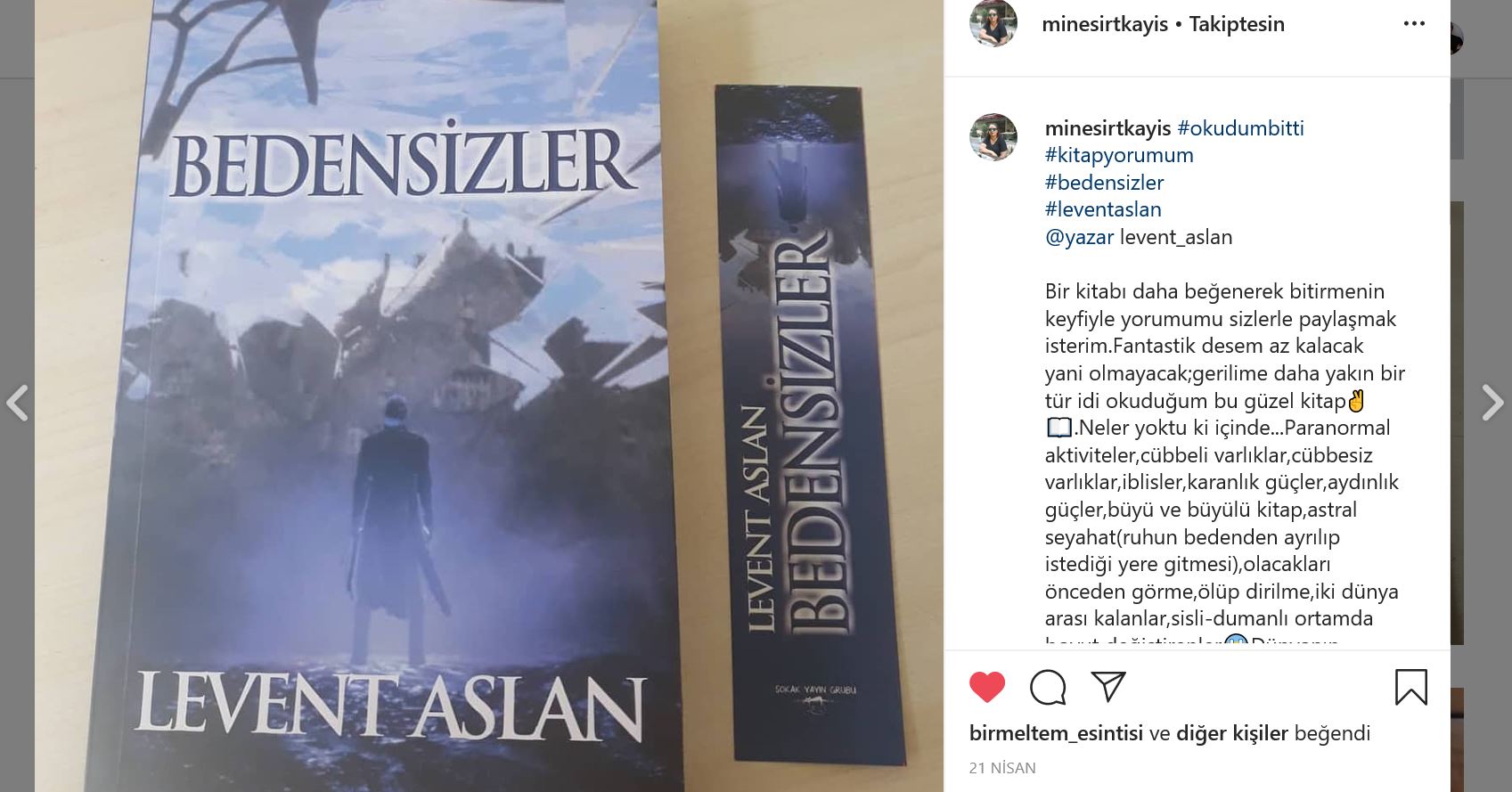 Instagram BEDENSİZLER @minesirtkayis